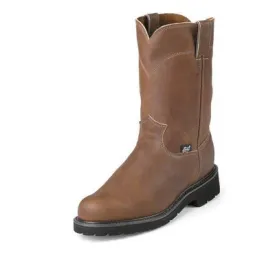 4795 Justin Men's Cowhide Steel Toe Pull-On Work Boot in 10”