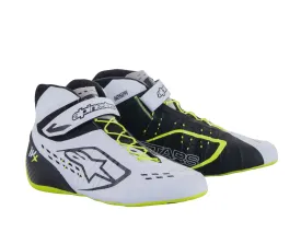 ALPINESTARS 2712123_125_5 Karting shoes TECH-1 KX V2, black/white/yellow fluo, Size 37