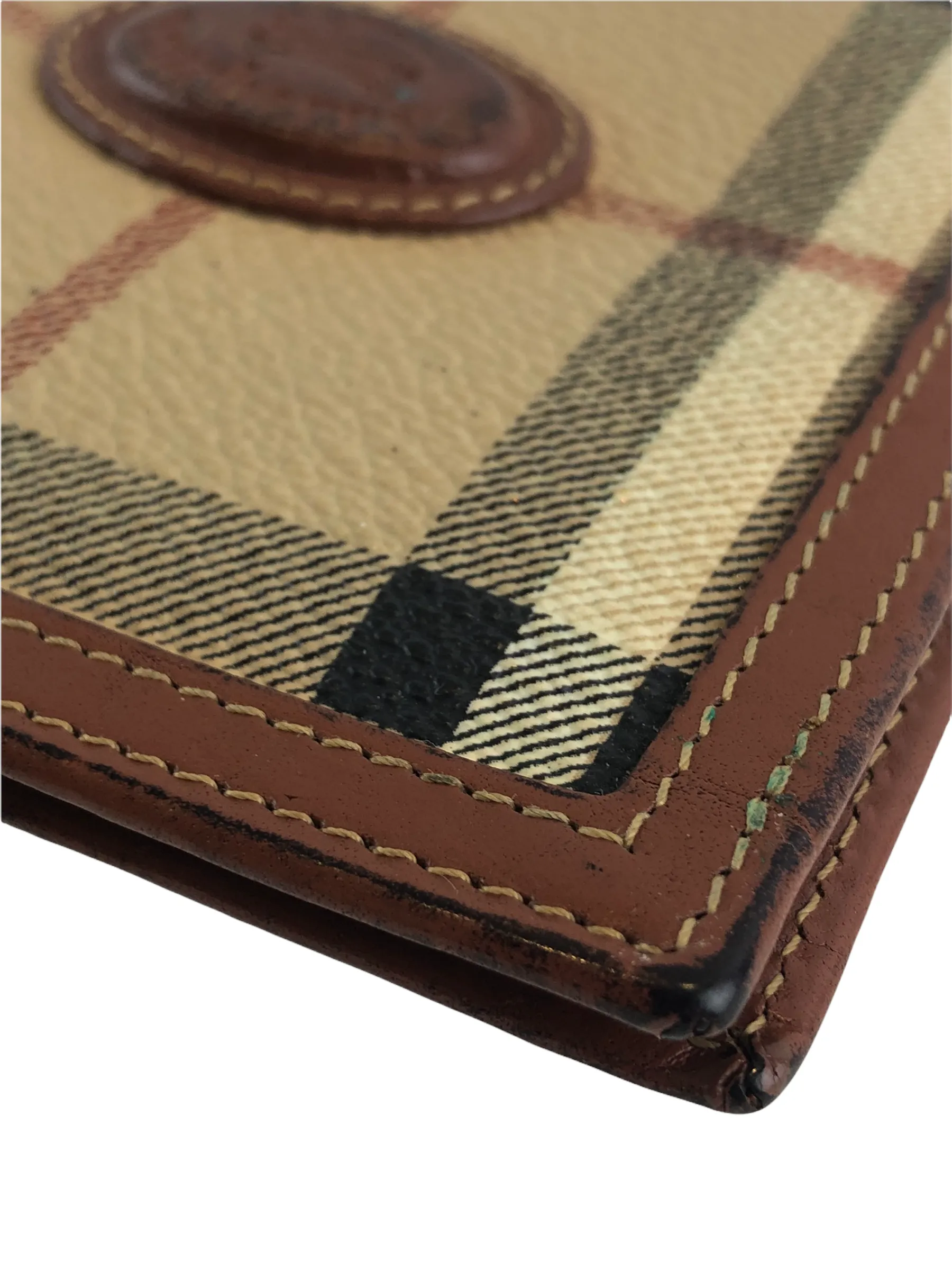 Burberry Classic Plaid Canvas Wallet