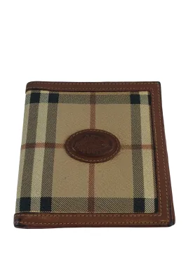 Burberry Classic Plaid Canvas Wallet