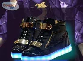 League of Legends KDA Akali cosplay  shoes  / Waterproof Led Shoes /