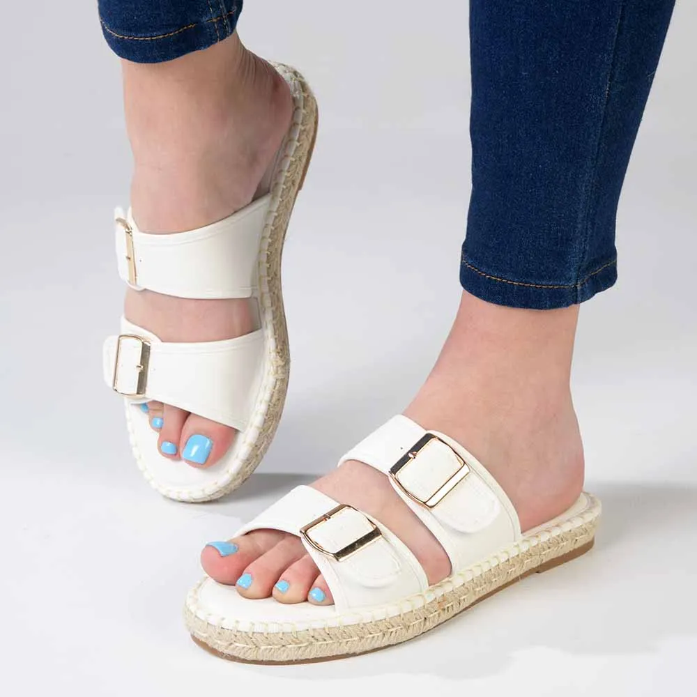 Madison Loyalty Espadrille Mule - White