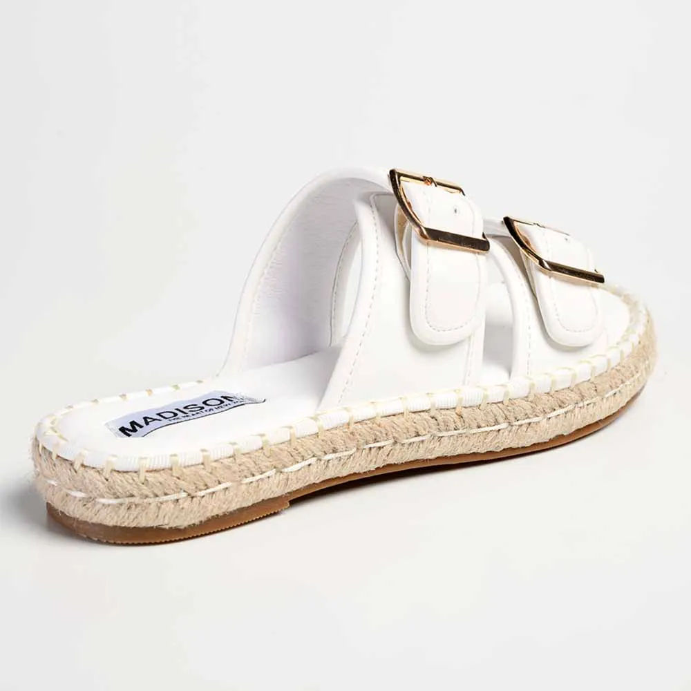 Madison Loyalty Espadrille Mule - White